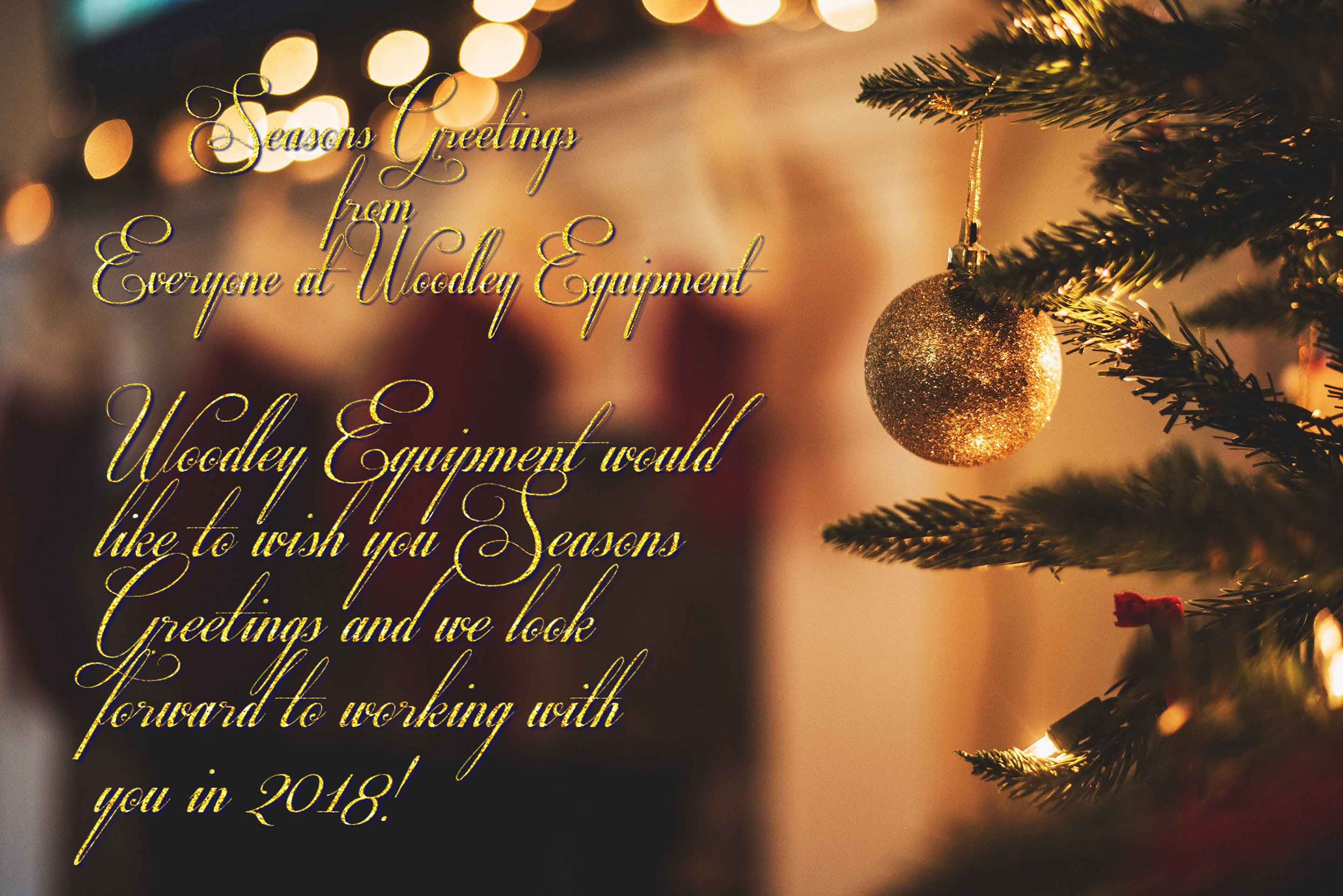 Seasons Greetings! - Woodley Equipment